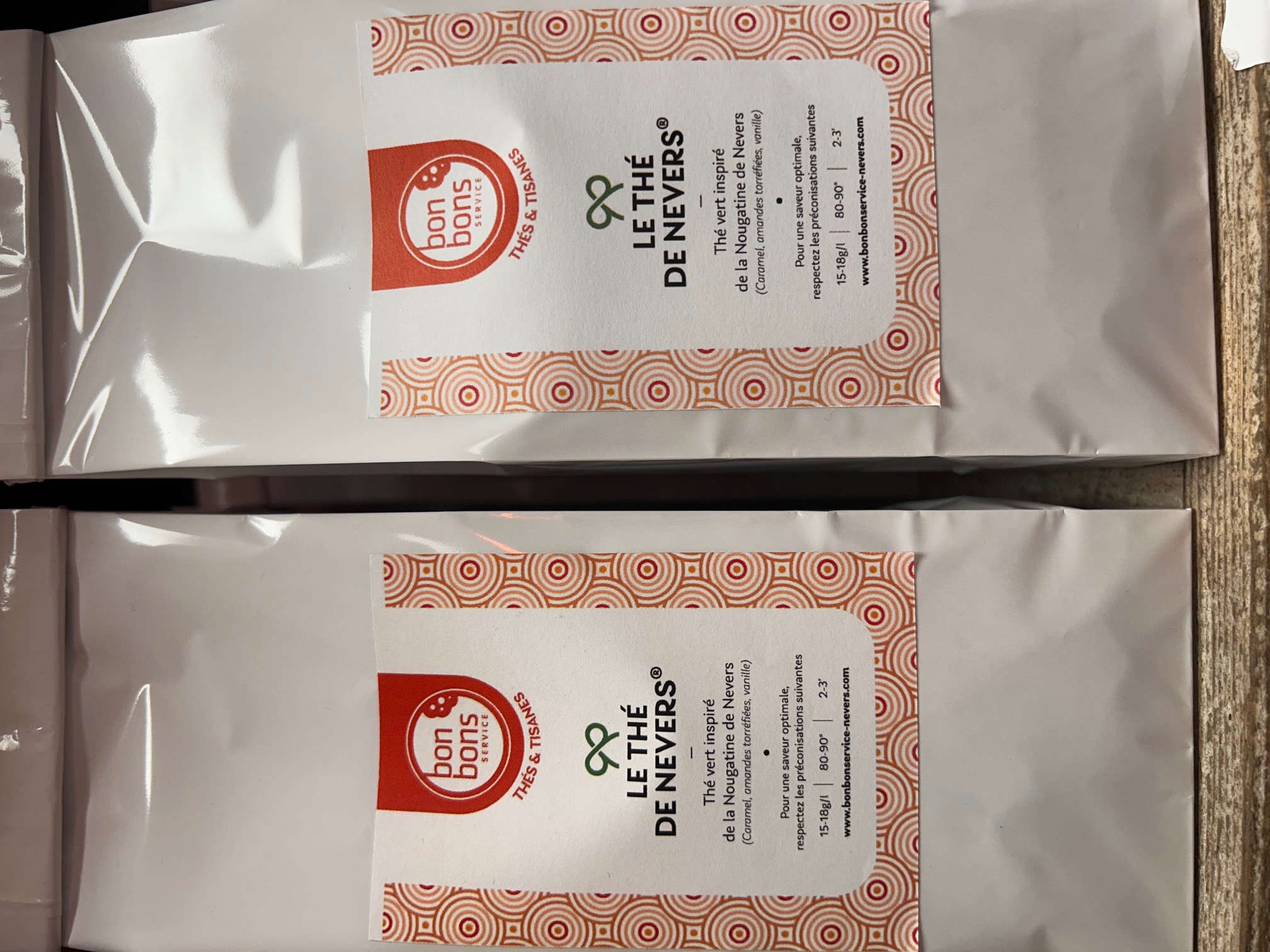 Sachets du Thé de Nevers vert